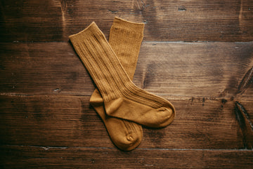 Ribbed sock - Rust