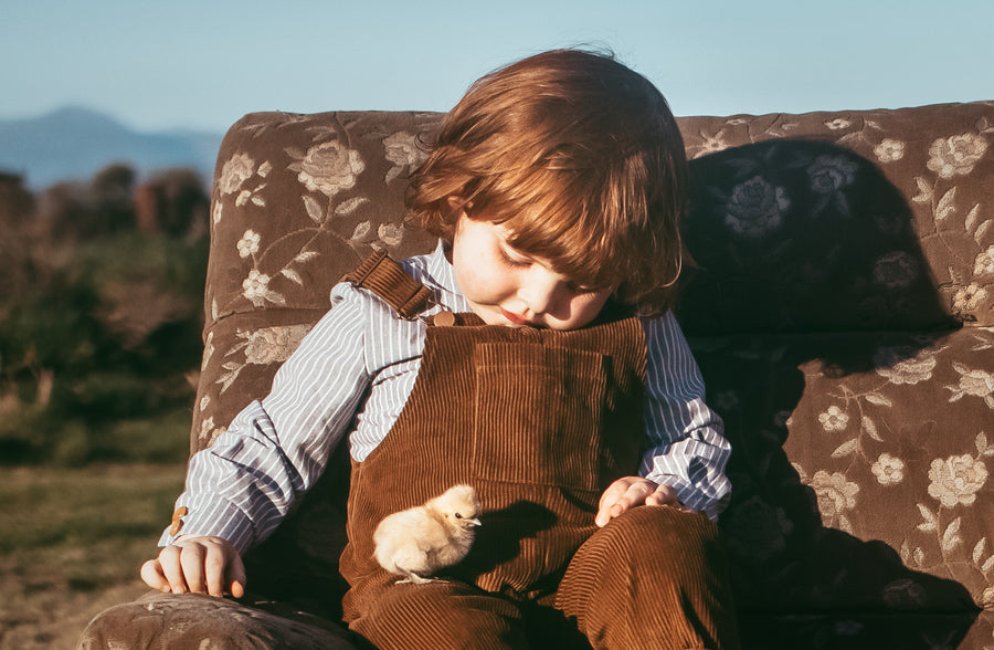 The Noah Adventure Dungaree - Rust – Rashida and Noah Designs